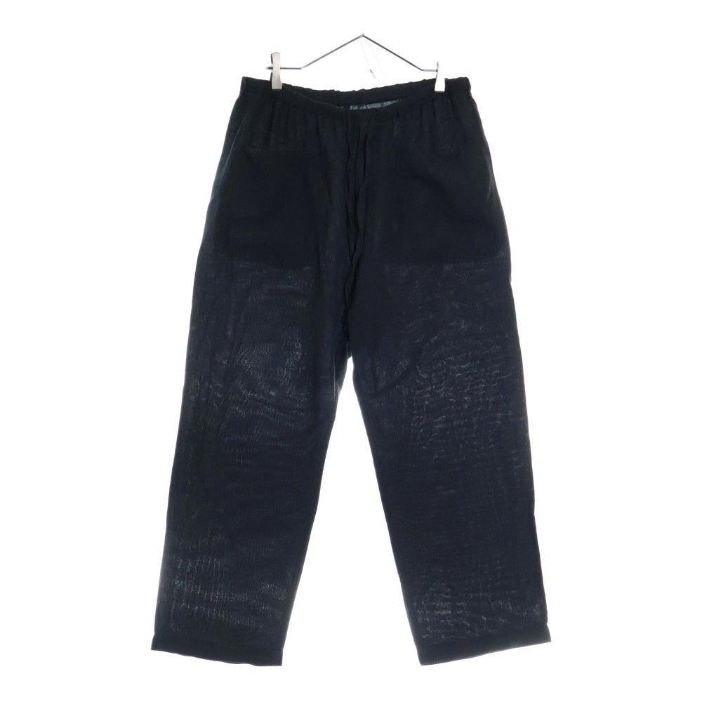 KAPTAIN SUNSHINE(キャプテンサンシャイン) Sideseemless Easy Pants サイドシームレス コットンリネン イージーパンツ ブラック