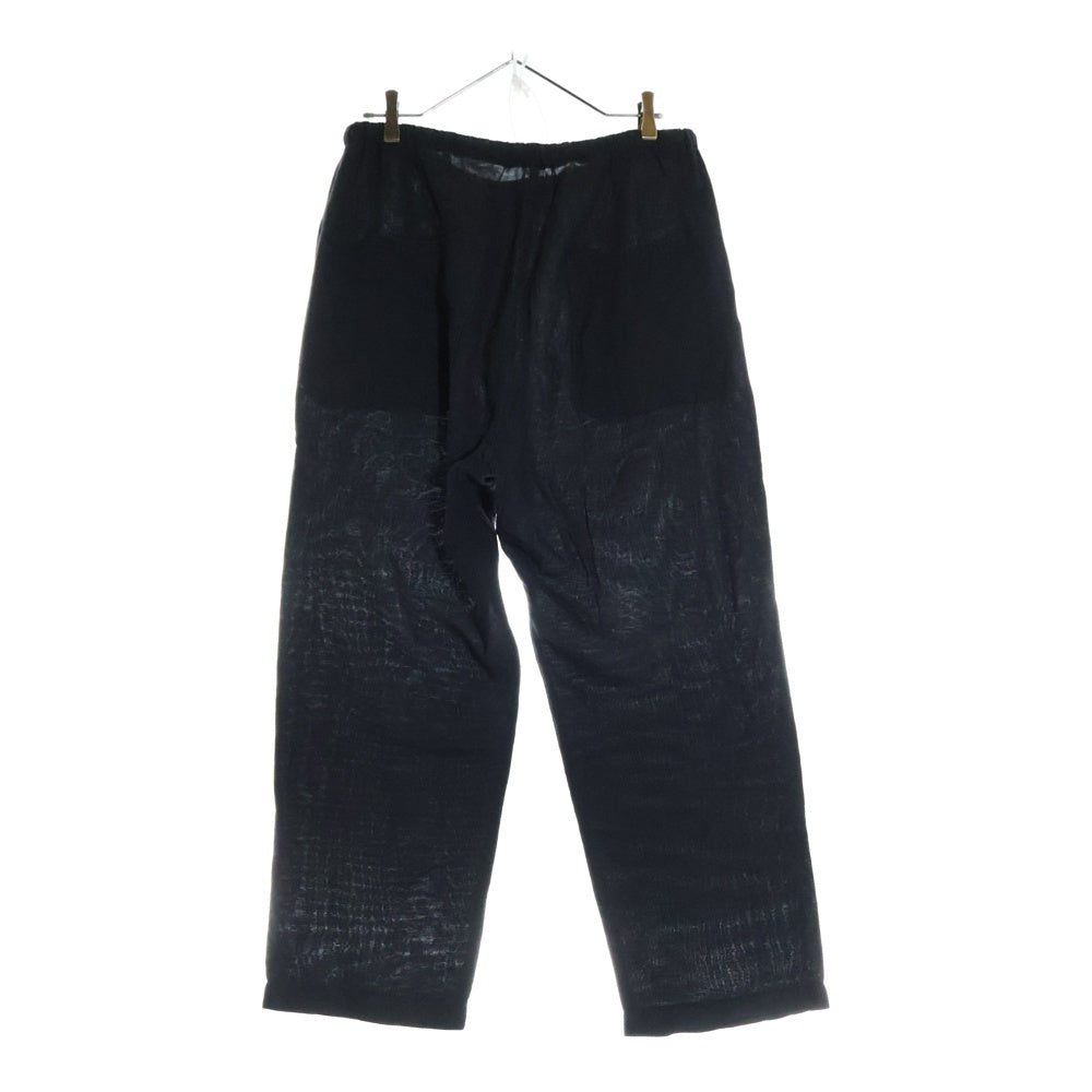 KAPTAIN SUNSHINE(キャプテンサンシャイン) Sideseemless Easy Pants サイドシームレス コットンリネン イージーパンツ ブラック