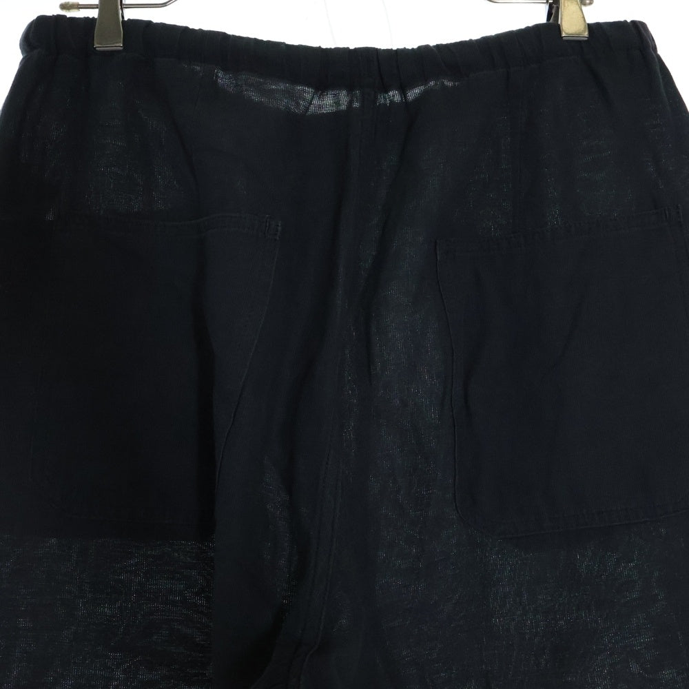 KAPTAIN SUNSHINE(キャプテンサンシャイン) Sideseemless Easy Pants サイドシームレス コットンリネン イージーパンツ ブラック