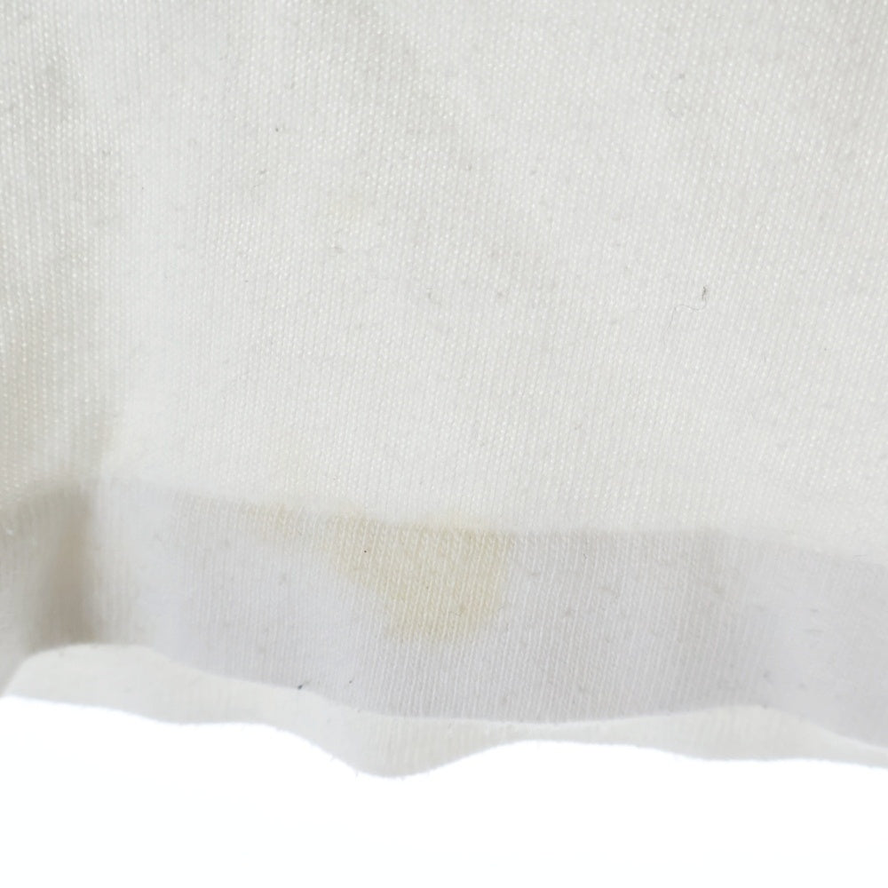 COMOLI(コモリ) 23AW コットン フットボール クルーネック長袖Tシャツ カットソー ホワイト Y03-05004