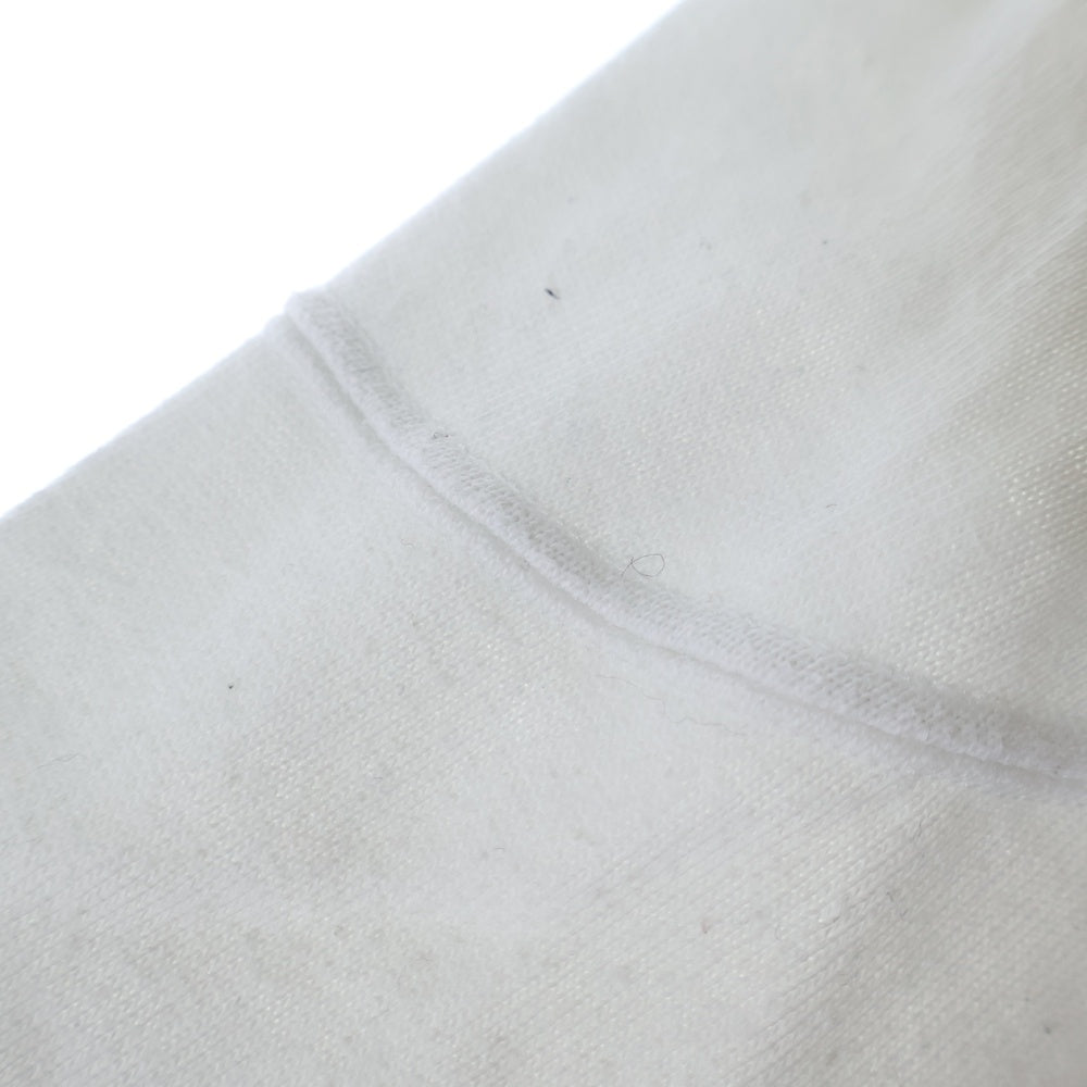 COMOLI(コモリ) 23AW コットン フットボール クルーネック長袖Tシャツ カットソー ホワイト Y03-05004