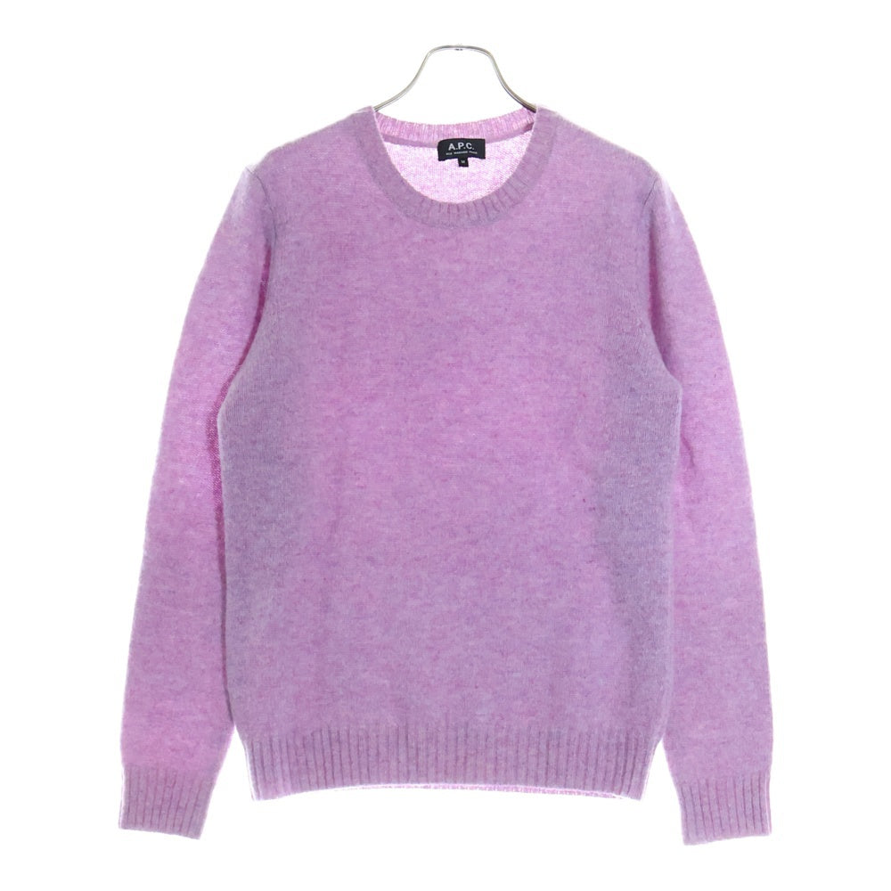 A.P.C(アーペーセー) ウール クルーネック ニット セーター ピンク 24201-1-87531
