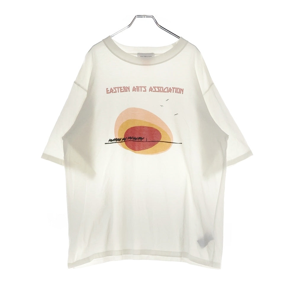 RAINMAKER(レインメーカー) EASTERN ARTS ASSOCIATION イースタン アート アソシエーション フロントプリント クルーネック 半袖Tシャツ カットソー ホワイト RM241-035