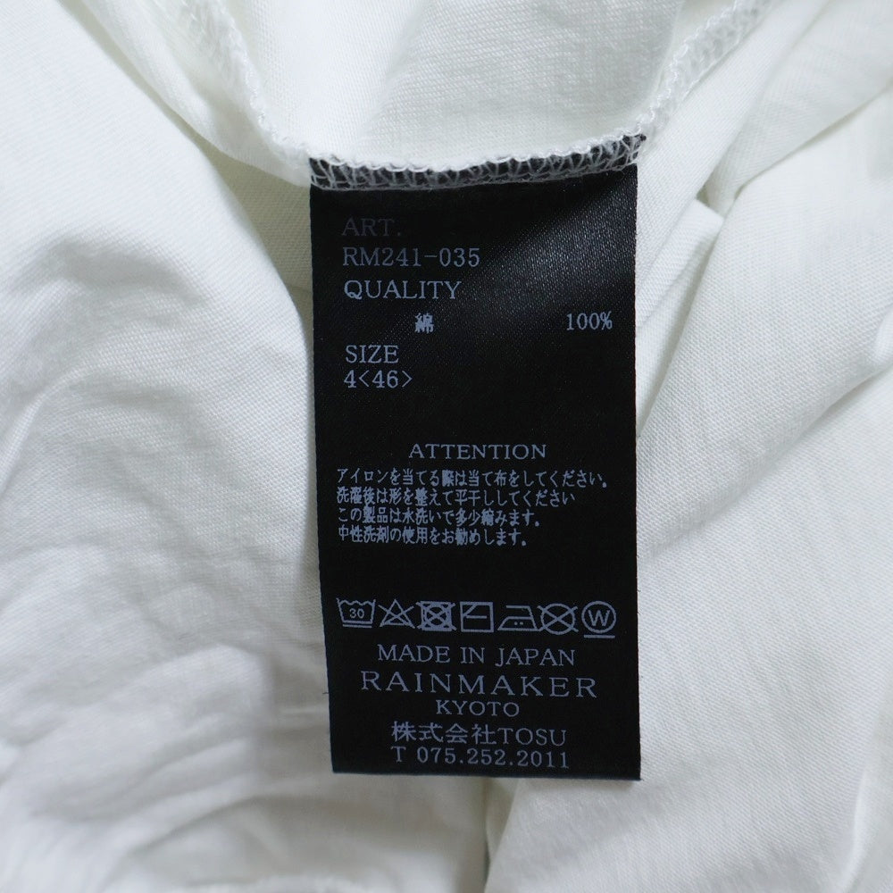 RAINMAKER(レインメーカー) EASTERN ARTS ASSOCIATION イースタン アート アソシエーション フロントプリント クルーネック 半袖Tシャツ カットソー ホワイト RM241-035