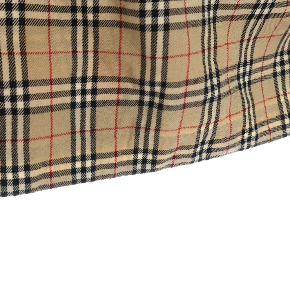 BURBERRY BLUE LABEL(バーバリーブルーレーベル) ノヴァチェック ヴィンテージ ウール フレア ミニ タイトスカート レディース ベージュ FXF22-507
