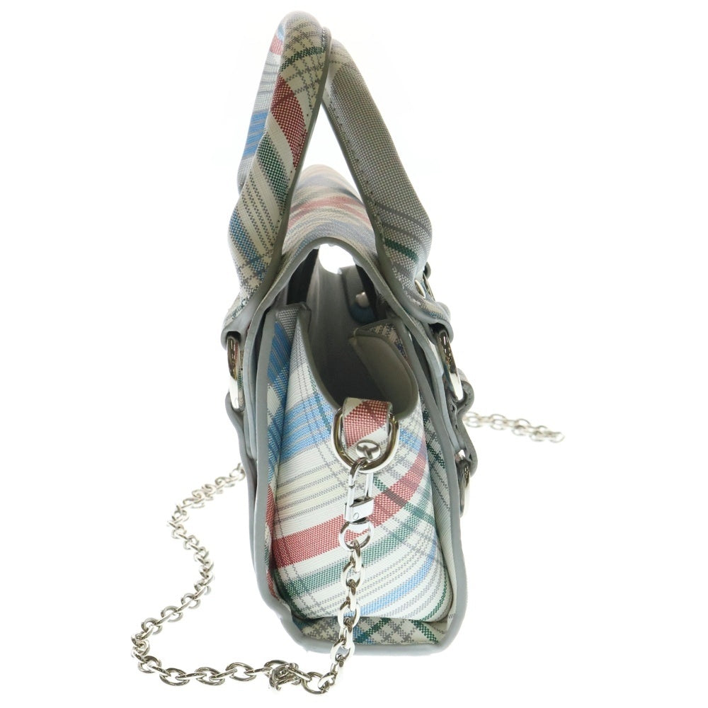 Vivienne Westwood(ヴィヴィアンウエストウッド) Betty トリコロール チェック レザー スモール 2WAY ハンドバッグ レディース マルチカラー