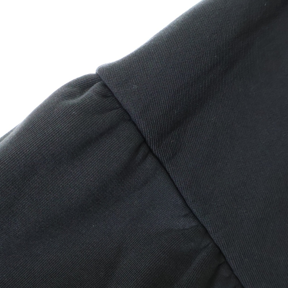 BALENCIAGA(バレンシアガ) 24AW クラシックBBロゴ クロップド プルオーバースウェットパーカー ブラック 783397 TQVS9