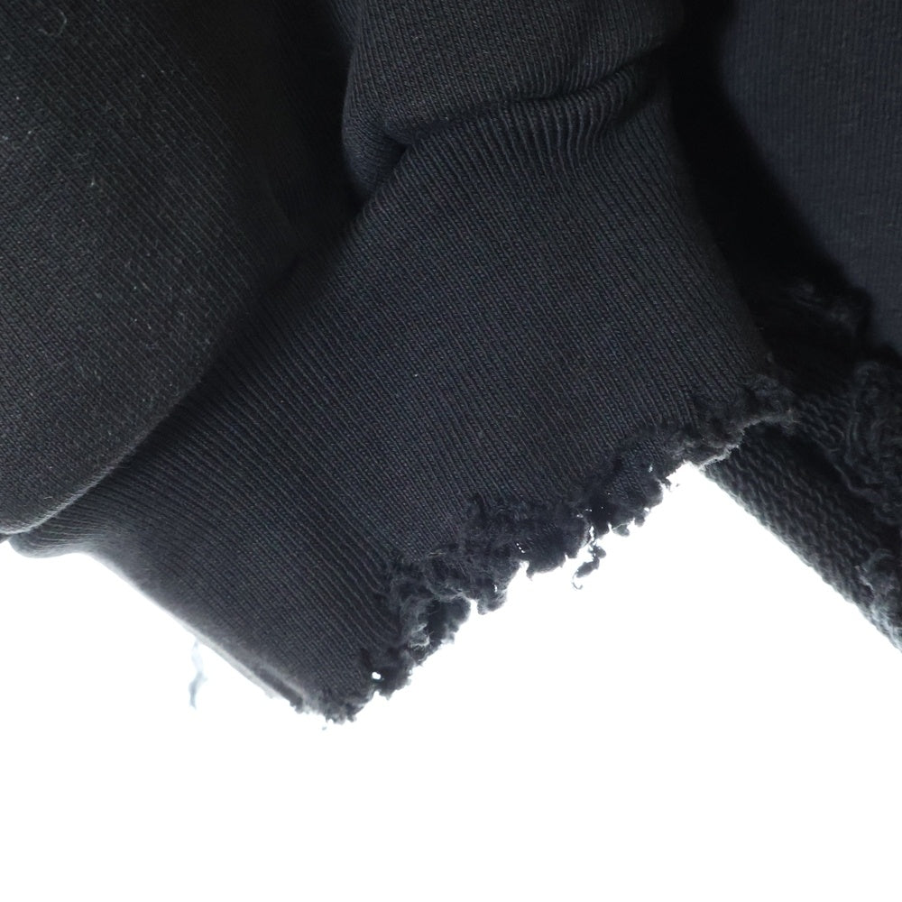 BALENCIAGA(バレンシアガ) 24AW クラシックBBロゴ クロップド プルオーバースウェットパーカー ブラック 783397 TQVS9
