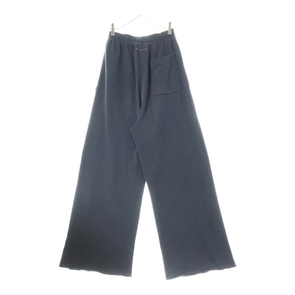MM6 Maison Margiela(エムエムシックスメゾンマルジェラ) 24AW Inside Out Sweatpants インサイドアウト ワイドレッグスウェットパンツ ブラック SH0KA0024