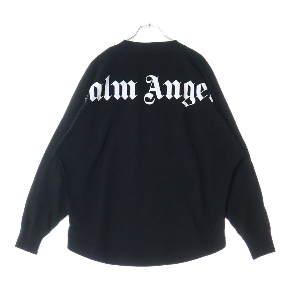 Palm Angels(パームエンジェルス) 21SS CLASSIC LOGO OVER TEE L/S クラシックロゴ オーバー コットン 長袖Tシャツ ブラック PMAB001R21JER001