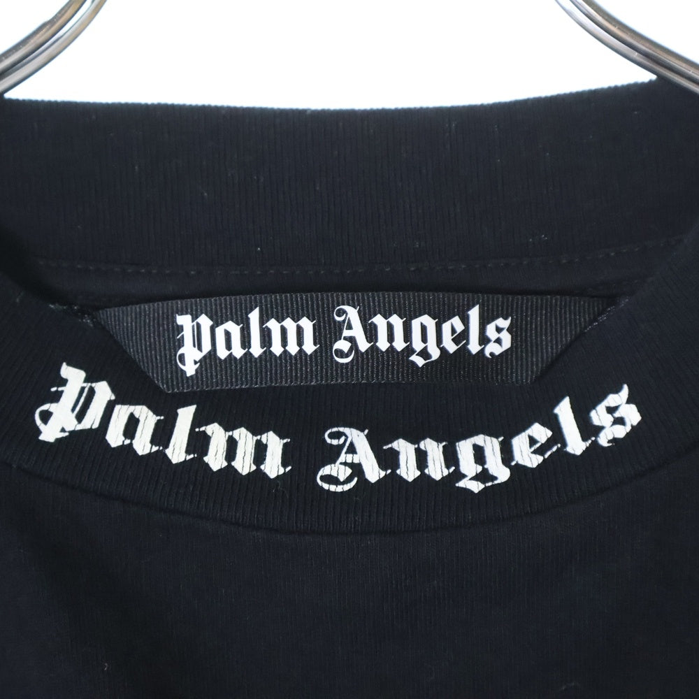 Palm Angels(パームエンジェルス) 21SS CLASSIC LOGO OVER TEE L/S クラシックロゴ オーバー コットン 長袖Tシャツ ブラック PMAB001R21JER001
