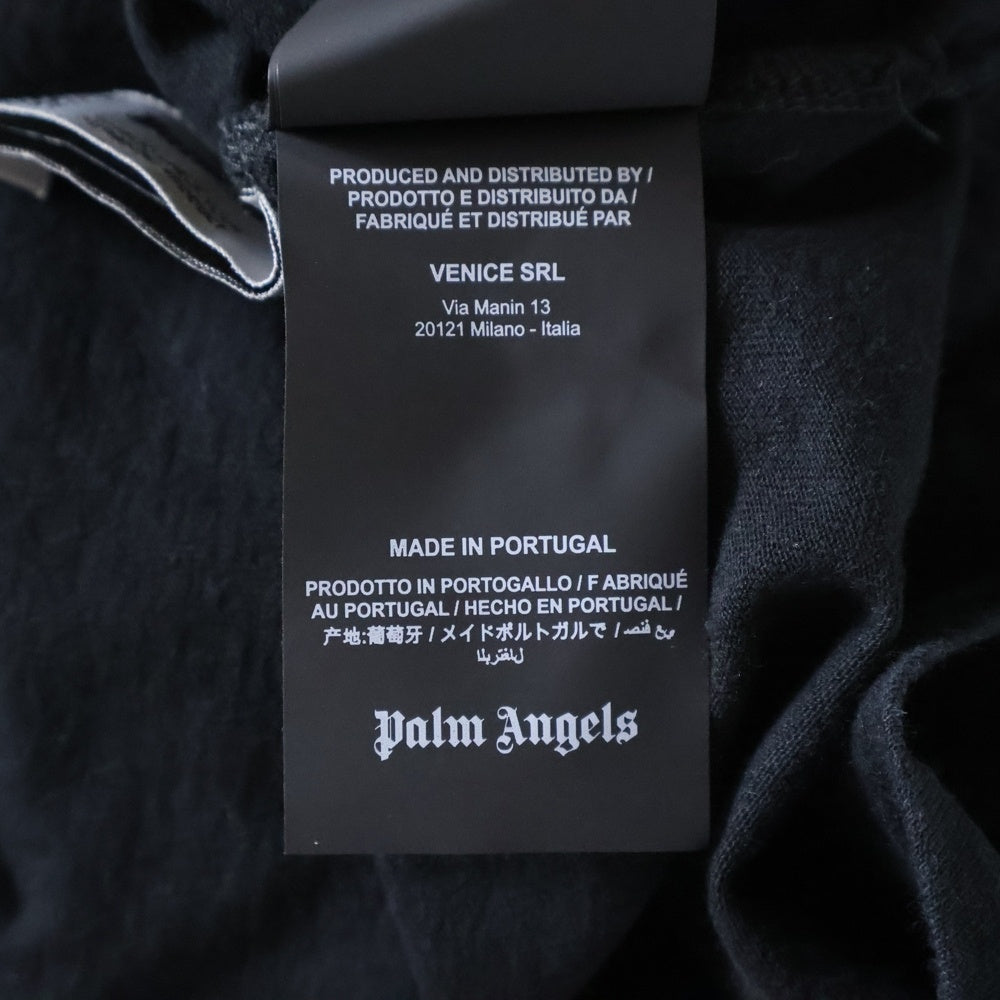 Palm Angels(パームエンジェルス) 21SS CLASSIC LOGO OVER TEE L/S クラシックロゴ オーバー コットン 長袖Tシャツ ブラック PMAB001R21JER001