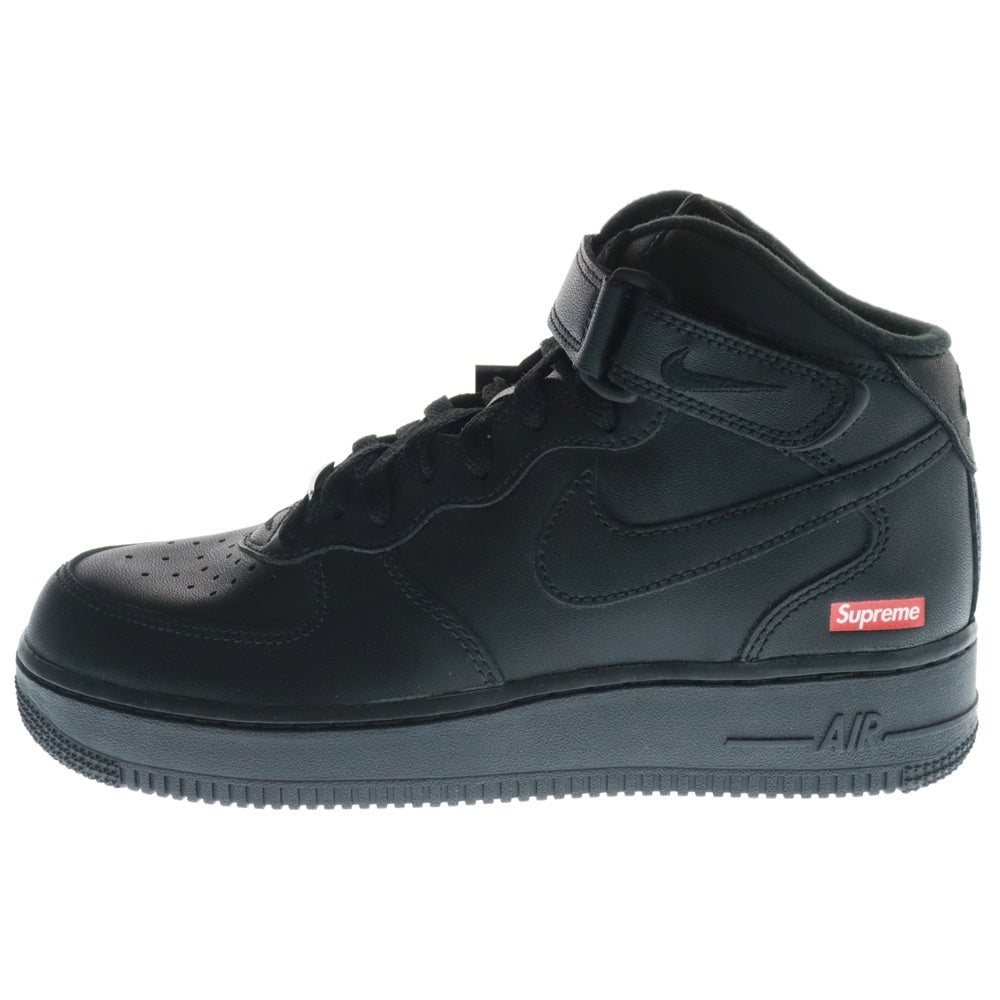 NIKE(ナイキ) ×SUPREME AIR FORCE 1 MID SP シュプリーム エアフォース ミッドカットスニーカー ブラック レディース US6/24cm FZ8784-001