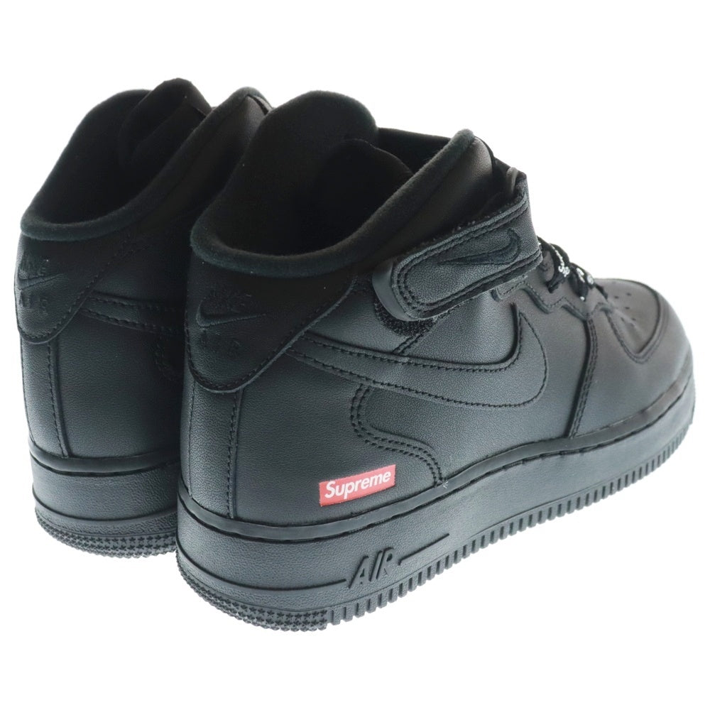 NIKE(ナイキ) ×SUPREME AIR FORCE 1 MID SP シュプリーム エアフォース ミッドカットスニーカー ブラック レディース US6/24cm FZ8784-001