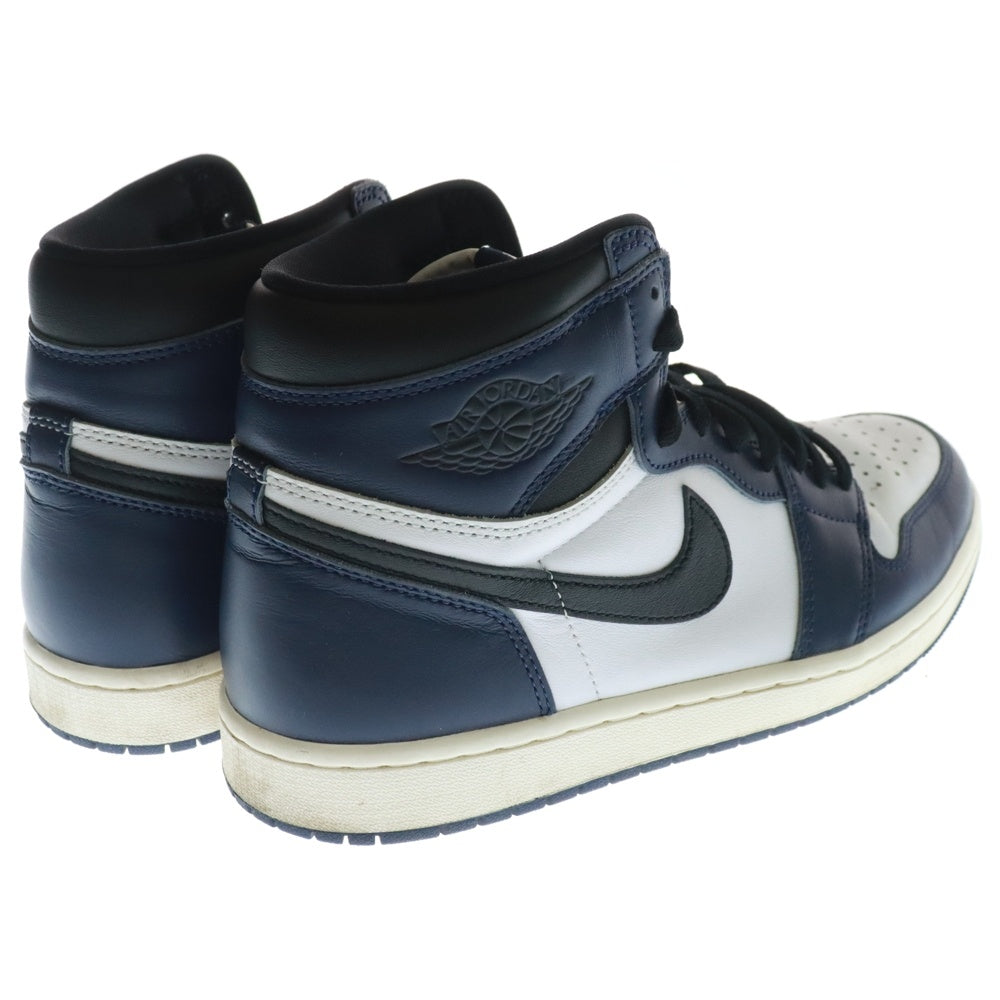 NIKE(ナイキ) AIR JORDAN 1 RETRO HIGH OG MIDNIGHT NAVY エア ジョーダン1 レトロ ミッドナイト ハイカットスニーカー ネイビー US9.5/27.5cm DZ5485-401