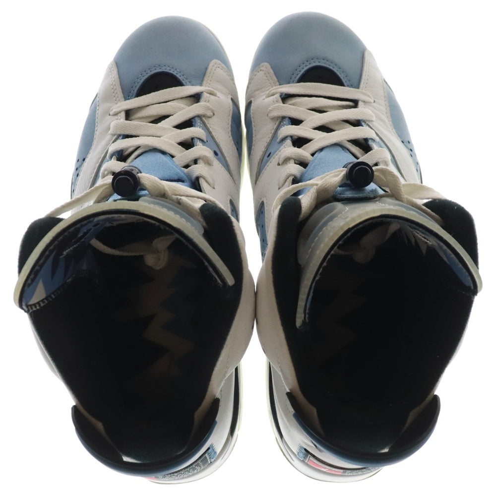 NIKE(ナイキ) AIR JORDAN 6 UNC エアジョーダン6 ハイカットスニーカー ブルー US9.5/27.5cm CT8529-410
