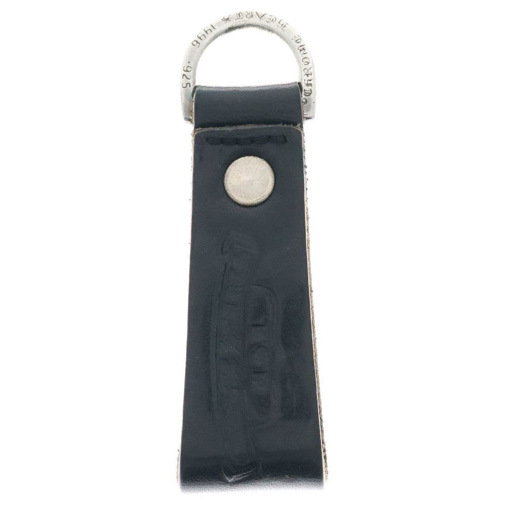CHROME HEARTS(クロムハーツ) BELT LOOP D RING Dリング クロスボールベルトループ ブラック/シルバー BCA415