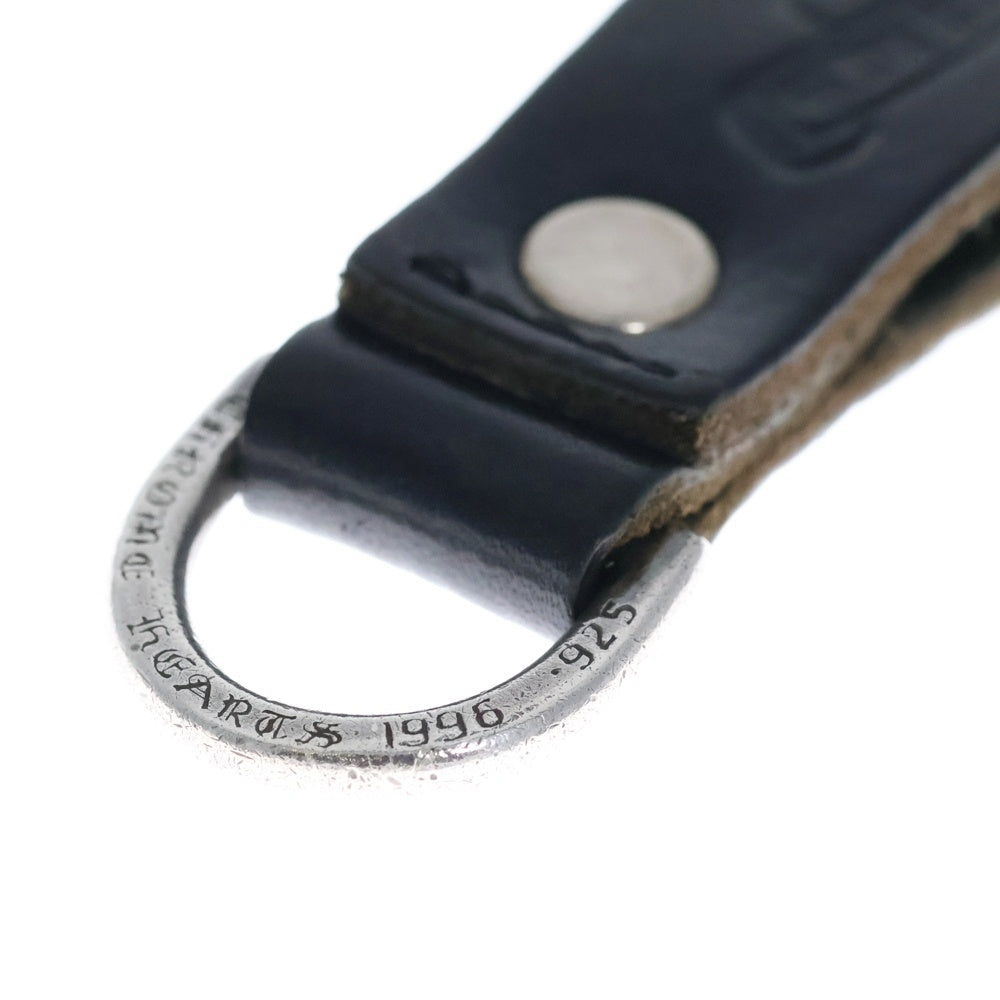 CHROME HEARTS(クロムハーツ) BELT LOOP D RING Dリング クロスボールベルトループ ブラック/シルバー BCA415