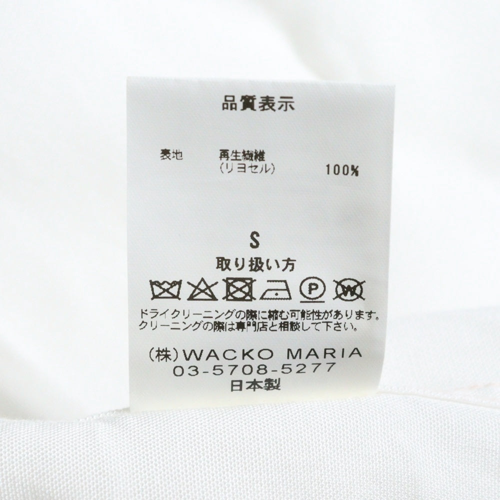 WACKO MARIA(ワコマリア) 50'S OPEN COLLAR SHIRT L/S オープンカラーシャツ ホワイト
