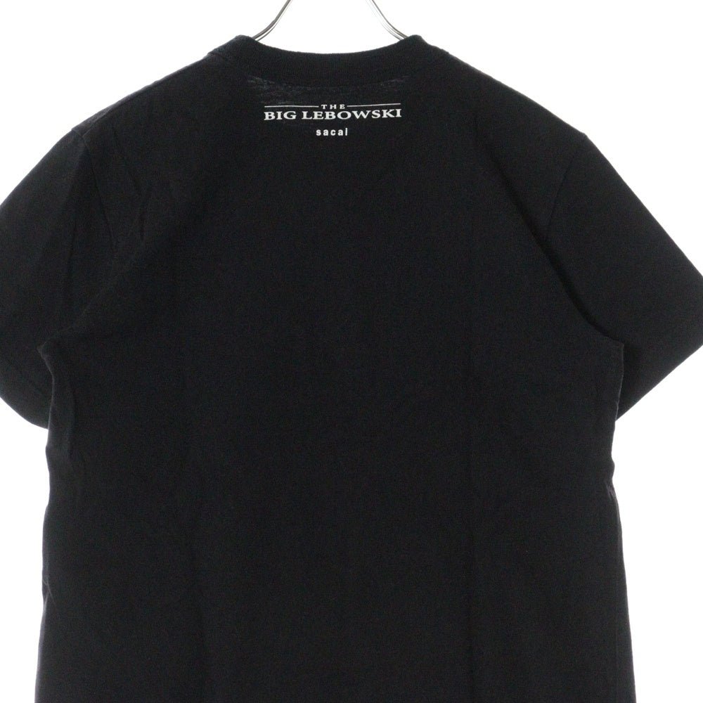 Sacai(サカイ) 20SS BIG LEBOWSKI T-Shirt ビッグリボウスキ プリント クルーネック 半袖 Tシャツ カットソー ブラック 20-0056S