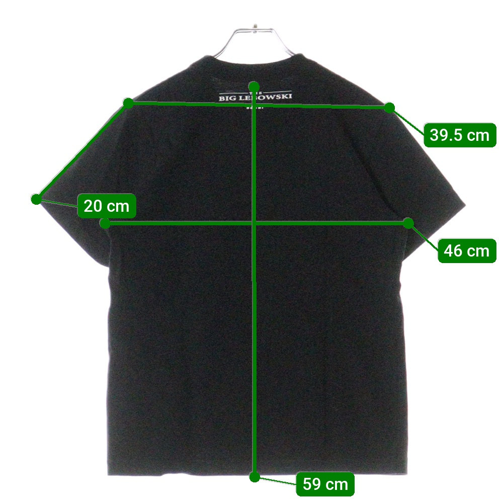 Sacai(サカイ) 20SS BIG LEBOWSKI T-Shirt ビッグリボウスキ プリント クルーネック 半袖 Tシャツ カットソー ブラック 20-0056S