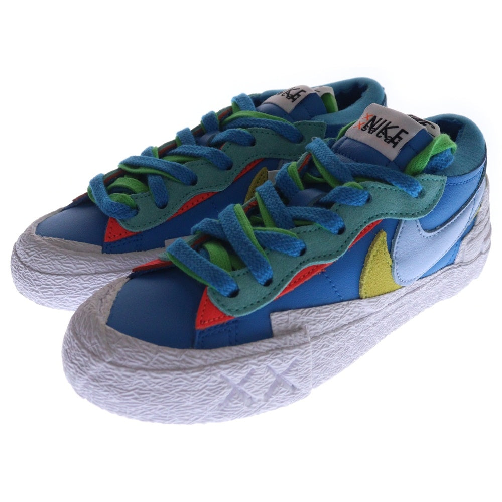 NIKE(ナイキ) ×サカイ ×カウズ BLAZER LOW NEPTUNEN BLUE ブレーザー ネプチューンブルー ローカット スニーカー レディース US3.5/22.5cm DM7901-400