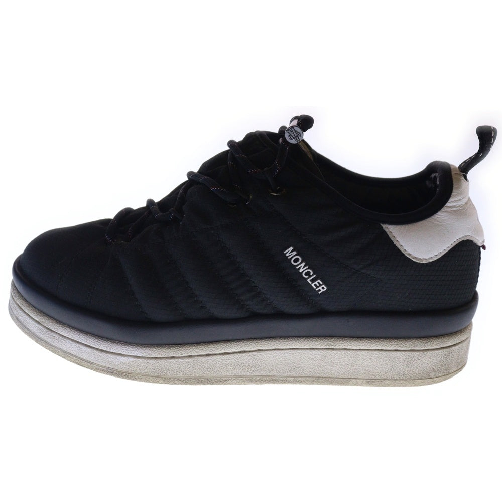 MONCLER(モンクレール) ×adidas CAMPUS アディダス キャンパス レザー切替 ローカット スニーカー ブラック US8.5/26.5cm IG7868
