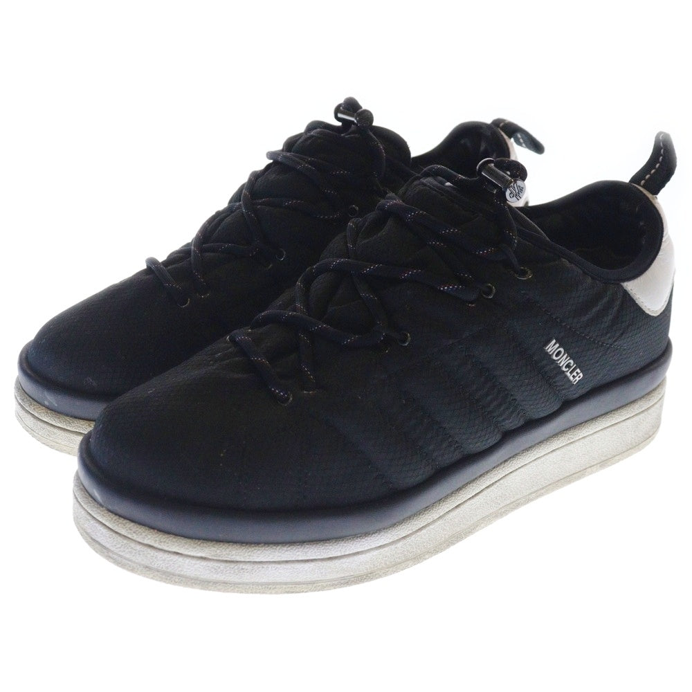 MONCLER(モンクレール) ×adidas CAMPUS アディダス キャンパス レザー切替 ローカット スニーカー ブラック US8.5/26.5cm IG7868