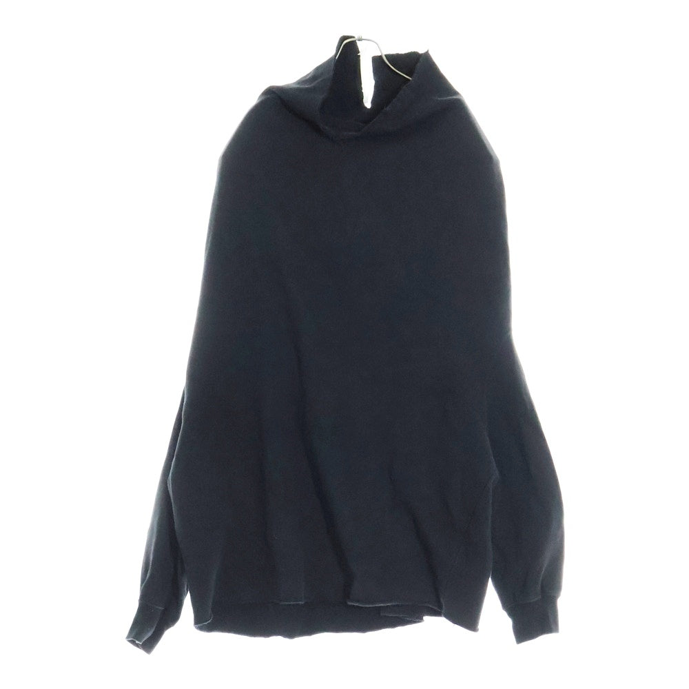 Rick Owens(リックオウエンス) 24SS SHROUD SWEAT シュラウドスウェット ハイネック変形スウェットトレーナー ブラック RR01D3214-F