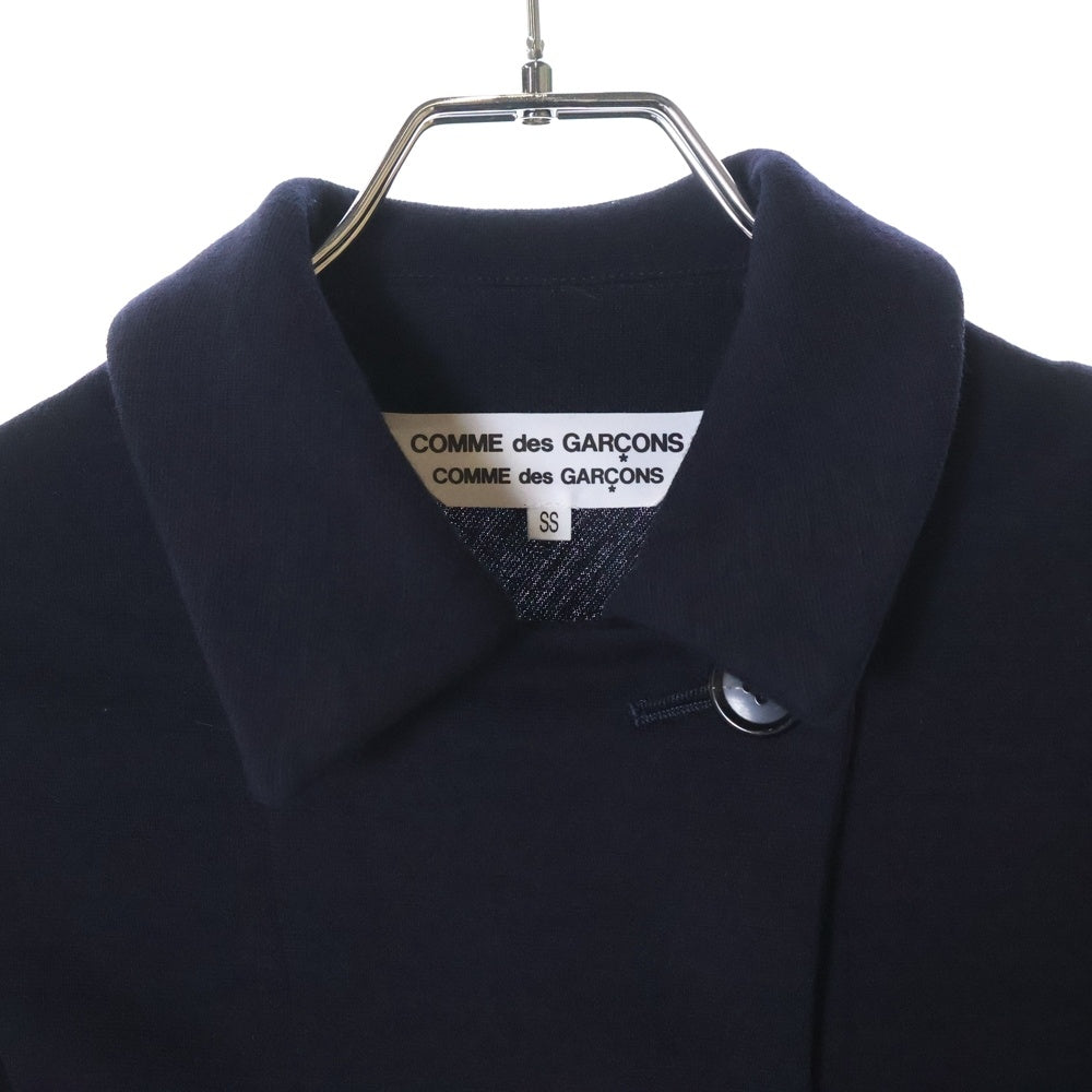 COMME des GARCONS COMME des GARCONS(コムデギャルソンコムデギャルソン) 07SS AD2006 変形 捻じれ加工 ダブルブレスト ニット ジャケット ネイビー レディース RS-J007
