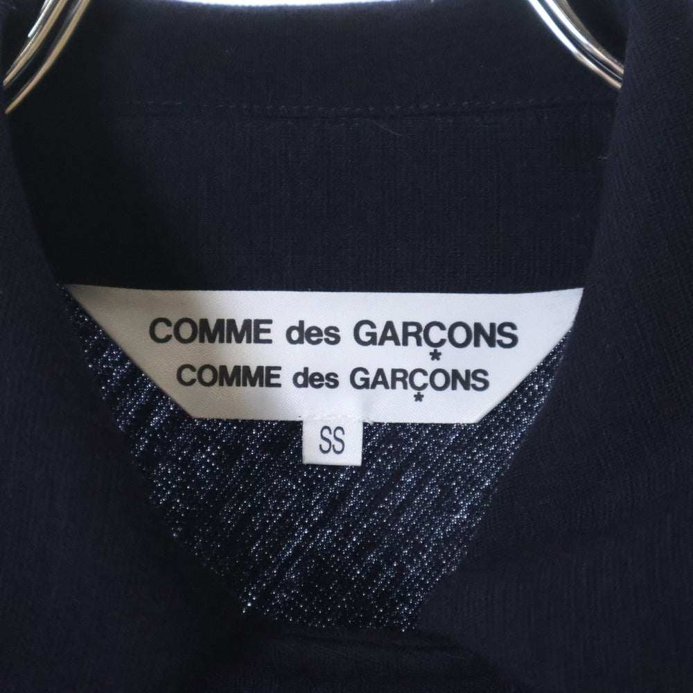 COMME des GARCONS COMME des GARCONS(コムデギャルソンコムデギャルソン) 07SS AD2006 変形 捻じれ加工 ダブルブレスト ニット ジャケット ネイビー レディース RS-J007