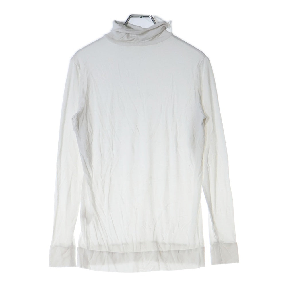 AMBUSH(アンブッシュ) レーヨン ストレッチ タートルネック ロングスリーブ カットソー 長袖 Tシャツ ホワイト レディース 12111419
