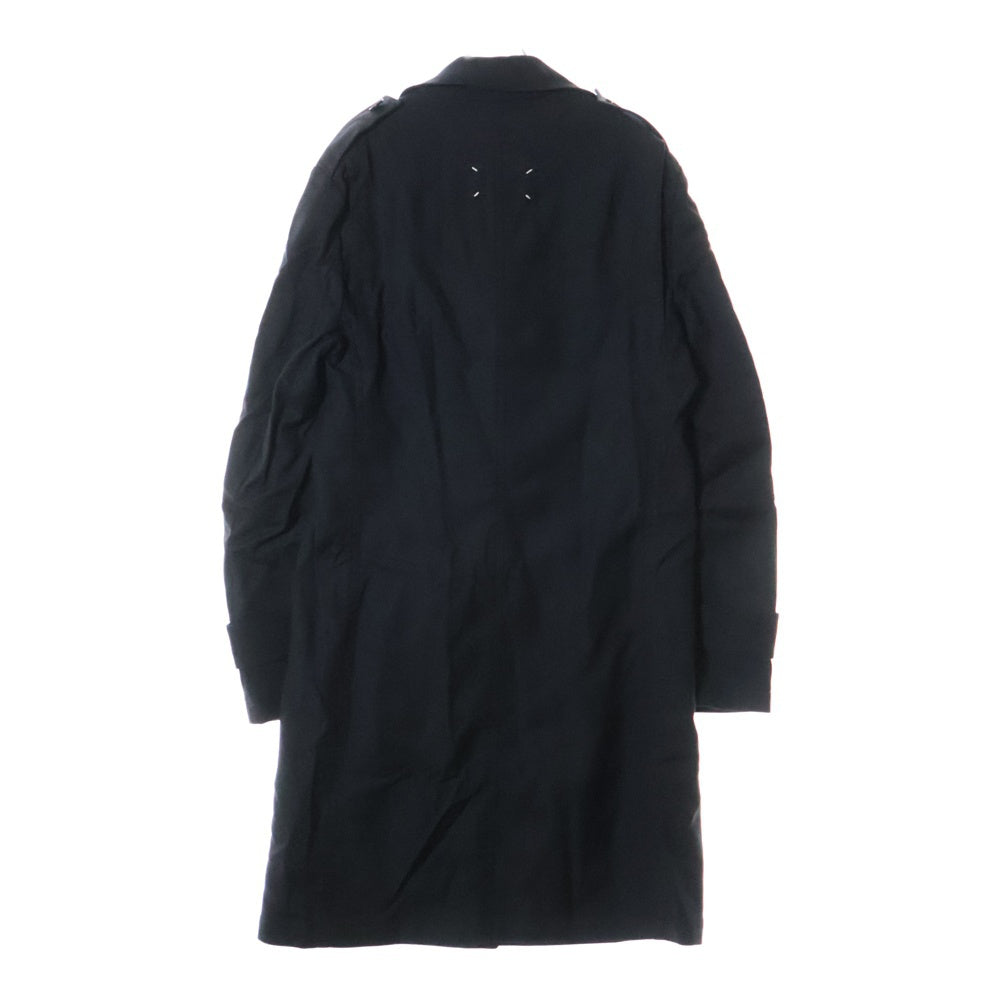 Maison Margiela 14(メゾンマルジェラ) 15SS エポーレット シングルトレンチ ステンカラー コート ブラック S50AA0023