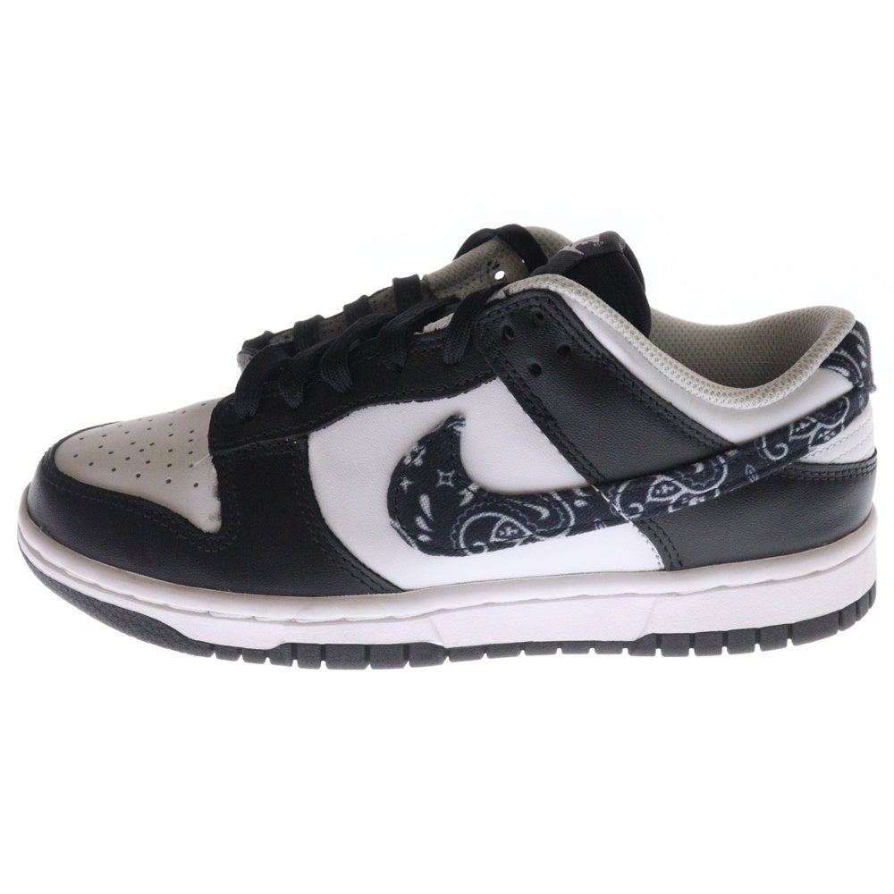 NIKE(ナイキ) WMNS DUNK LOW ESS BLACK PAISLEY ウィメンズ ダンク ブラックペイズリー ローカットスニーカー レディース ブラック/ホワイト US7/24cm DH4401-100