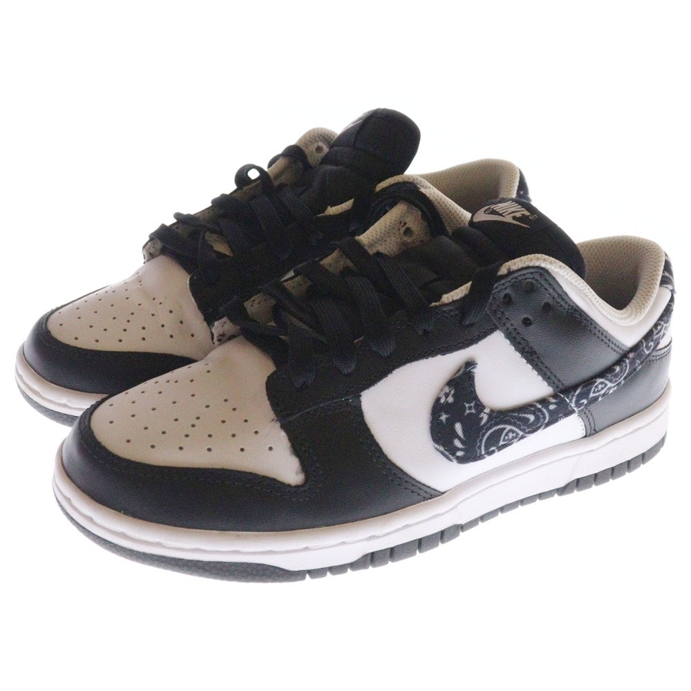 NIKE(ナイキ) WMNS DUNK LOW ESS BLACK PAISLEY ウィメンズ ダンク ブラックペイズリー ローカットスニーカー レディース ブラック/ホワイト US7/24cm DH4401-100