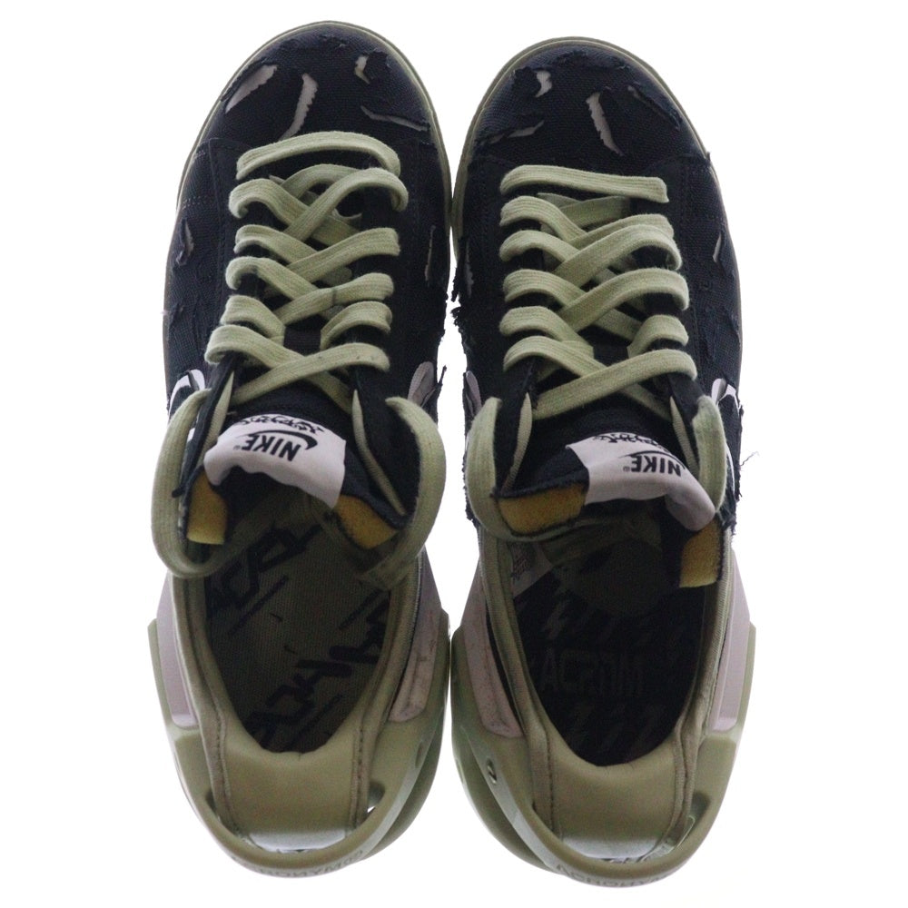NIKE(ナイキ) ×ACRONYM BLAZER BLACK アクロニウム ブレーザー ローカットスニーカー レディース ブラック/グリーン US6/24cm DO9373-001