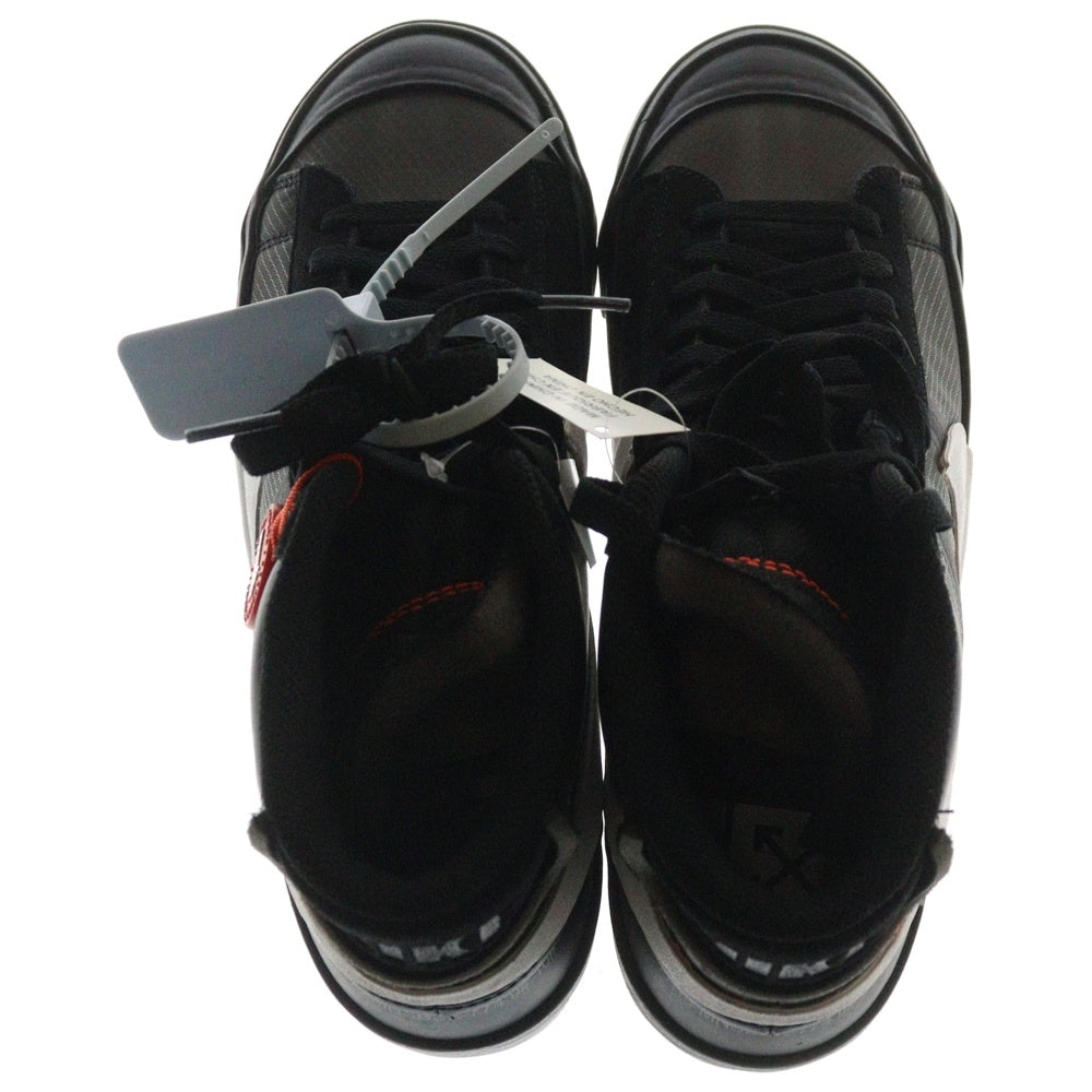 NIKE(ナイキ) ×OFF-WHITE THE 10 BLAZER STUDIO MID オフホワイト ブレーザー スタジオ ミッドカットスニーカー ブラック US9.5/27.5cm AA3832-001