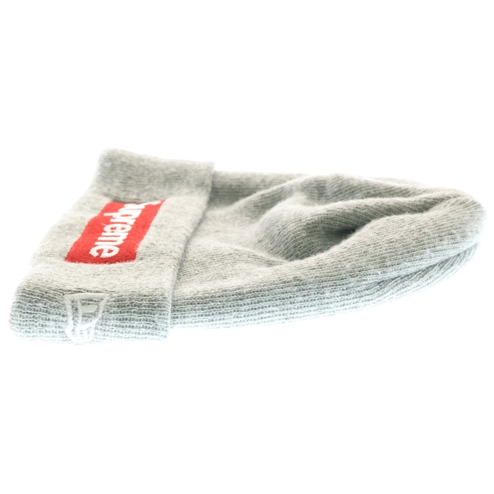 SUPREME(シュプリーム) 15AW ×New Era Box Logo Beanie ニューエラ ボックスロゴビーニー ニットキャップ 帽子 グレー