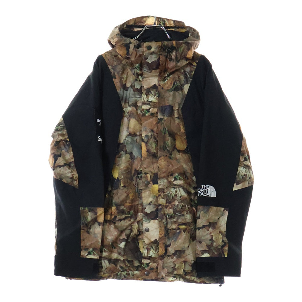 SUPREME(シュプリーム) 16AW ×THE NORTH FACE Mountain Light Jacket ザ ノースフェイス 枯葉デザイン マウンテンパーカー ジップアップナイロンジャケット NF0A2SZ2