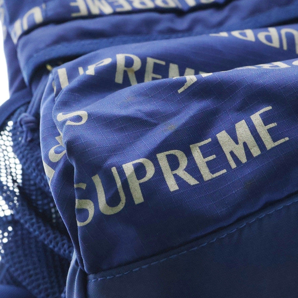 SUPREME(シュプリーム) 16AW 3M Reflective Repeat Backpack 3Mリフレクティブリピートロゴ バックパック リュックサック ブルー
