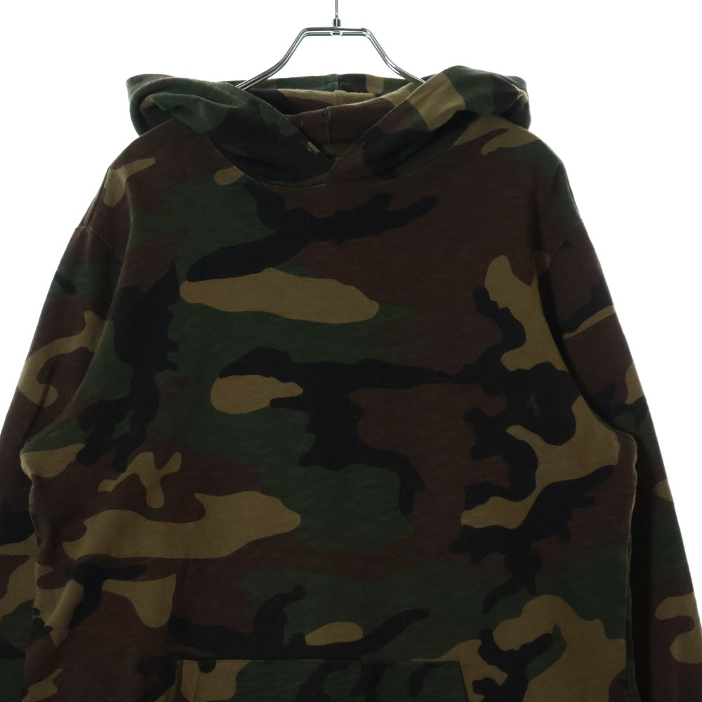 SUPREME(シュプリーム) 14SS Athletic Hooded L/S Tee アスレティックフーディー プルオーバーパーカー ウッドランドカモ グリーン