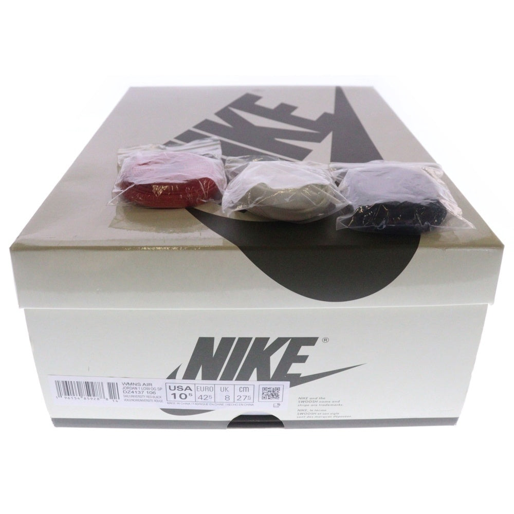 NIKE(ナイキ) ×TRAVIS SCOTT WMNS AIR JORDAN 1 LOW OG Medium Olive トラヴィススコット ウィメンズ エアジョーダン1 ミディアムオリーブ ローカットスニーカー DZ4137-106