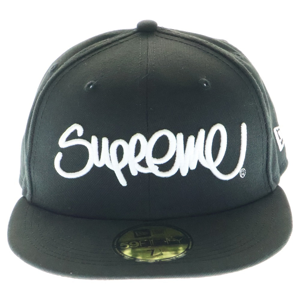 SUPREME(シュプリーム) 22SS ×NEWERA Handstyle Cap ニューエラ ハンドスタイル ロゴ キャップ 帽子 ブラック