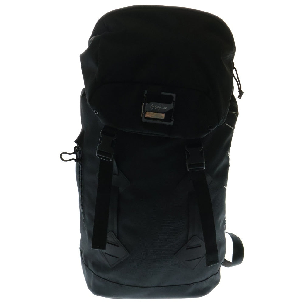 Yohji Yamamoto(ヨウジヤマモト) 20SS ×NEWERA RUCK SACK METAL LO リュックサック メタル ロゴ バックパック ブラック FN-I44-976