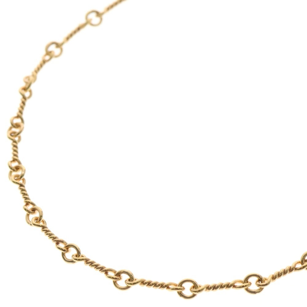 CHROME HEARTS(クロムハーツ) 22K NECKCHAIN T18 ツイストチェーンネックレス 18inch ゴールド BCA014