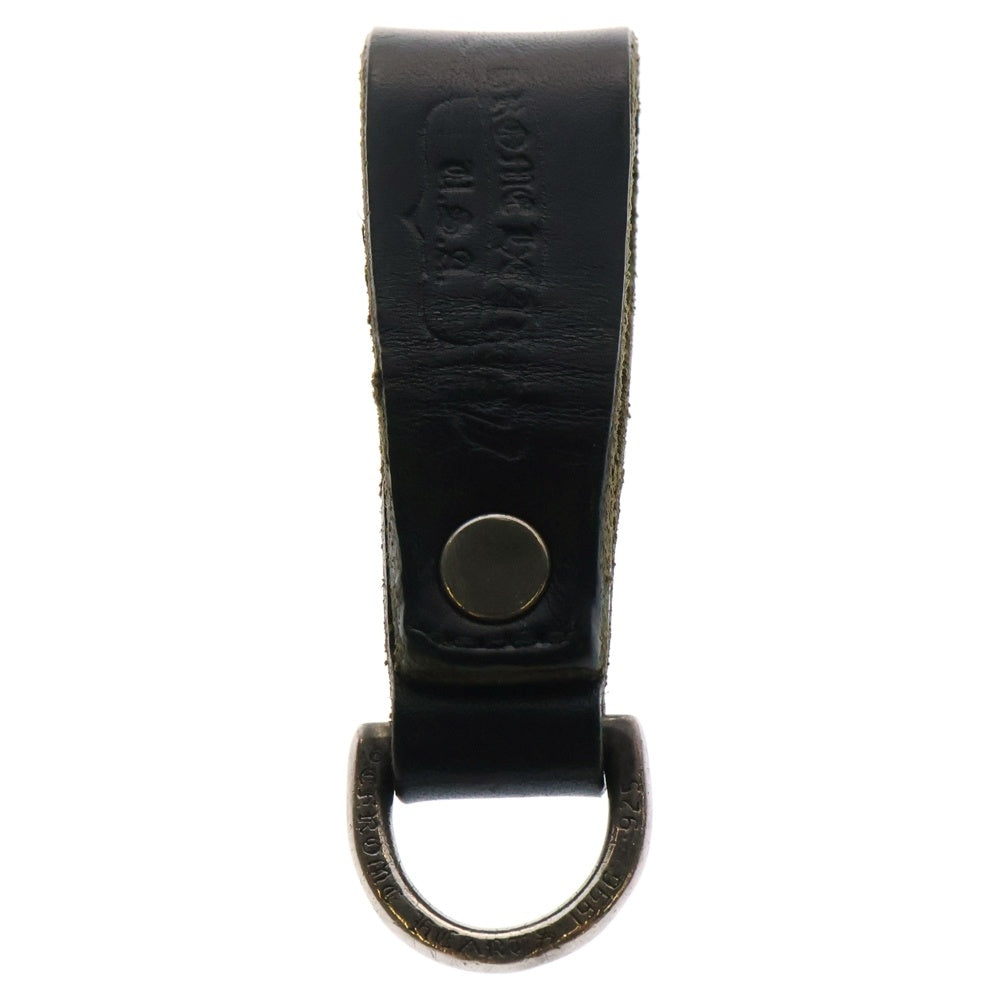 CHROME HEARTS(クロムハーツ) BELT LOOP D RING Dリング クロスボールベルトループ ブラック/シルバー BCA415