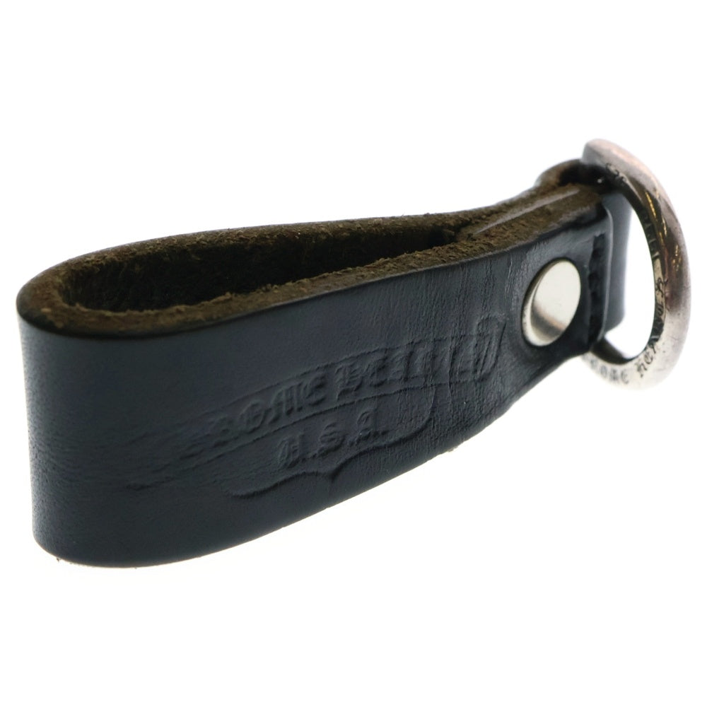 CHROME HEARTS(クロムハーツ) BELT LOOP D RING Dリング クロスボールベルトループ ブラック/シルバー BCA415