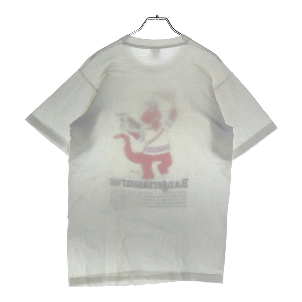 VINTAGE(ヴィンテージ) 80S NEW YORK RANGERS SAURUS TEE ニューヨーク レンジャーズ サウルス プリント クルーネック 半袖 Tシャツ カットソー ホワイト