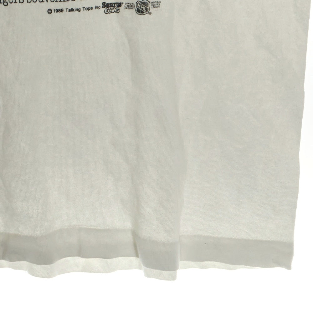 VINTAGE(ヴィンテージ) 80S NEW YORK RANGERS SAURUS TEE ニューヨーク レンジャーズ サウルス プリント クルーネック 半袖 Tシャツ カットソー ホワイト