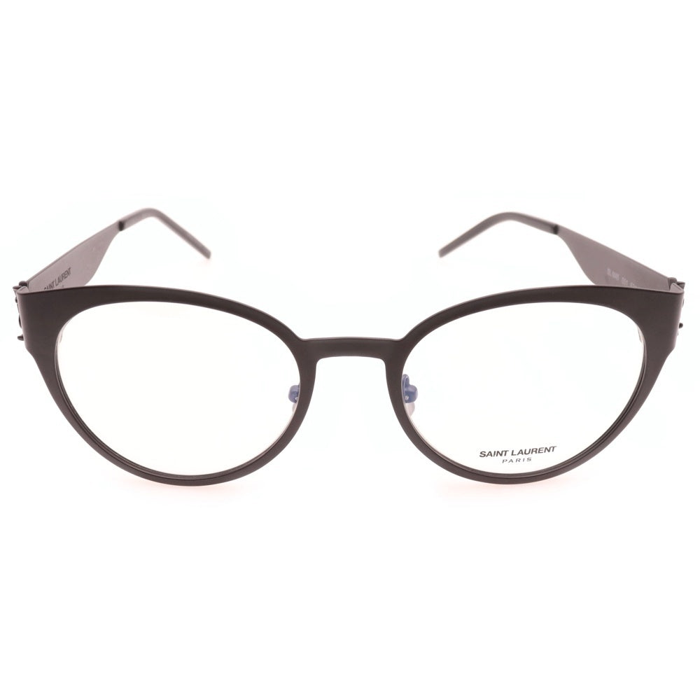 SAINT LAURENT PARIS(サンローランパリ) カサンドラ メタルフレーム ラウンドシェイプ メガネ アイウェア ブラック SL M045